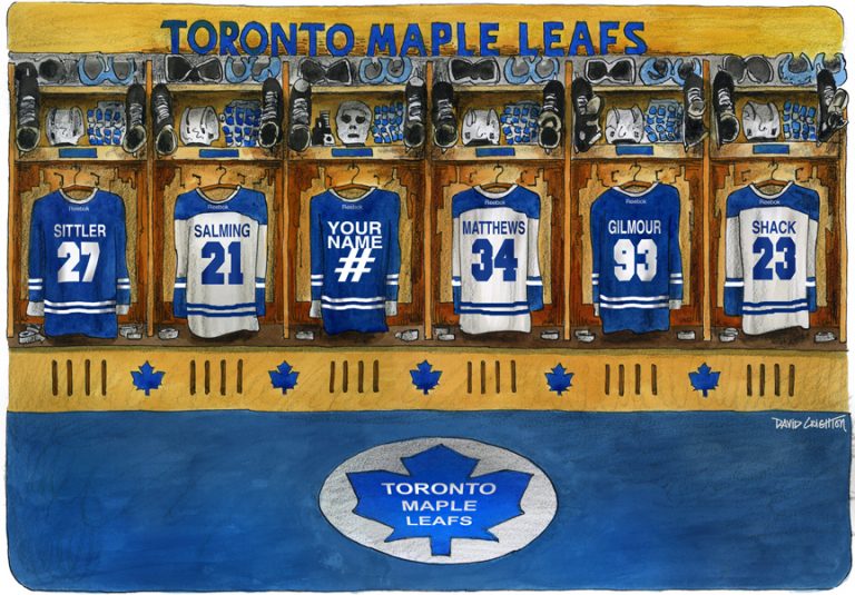 Toronto Maple Leafs Hockey Locker Room