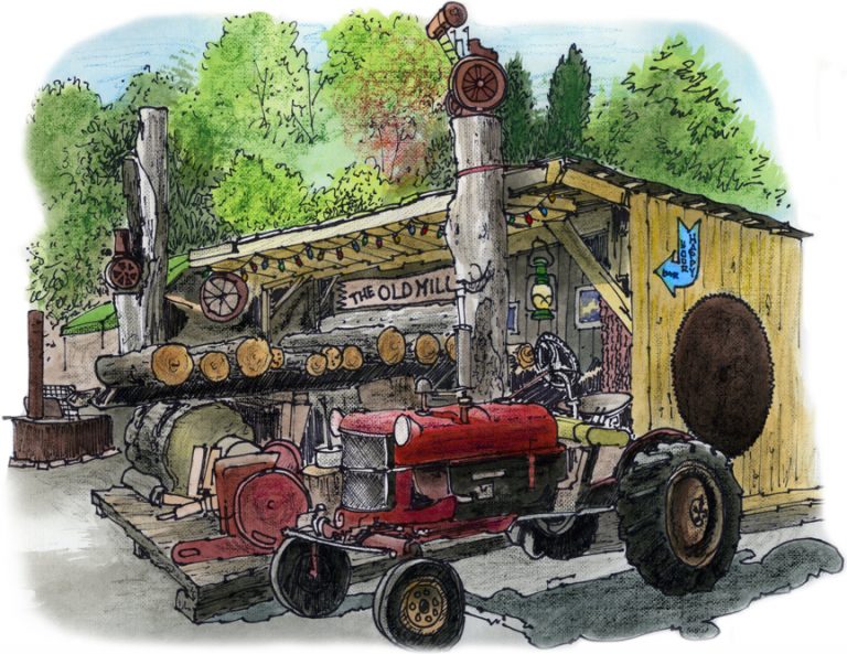 Tractor at the Mill